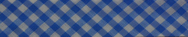 Schrägband (Karo hellblau)