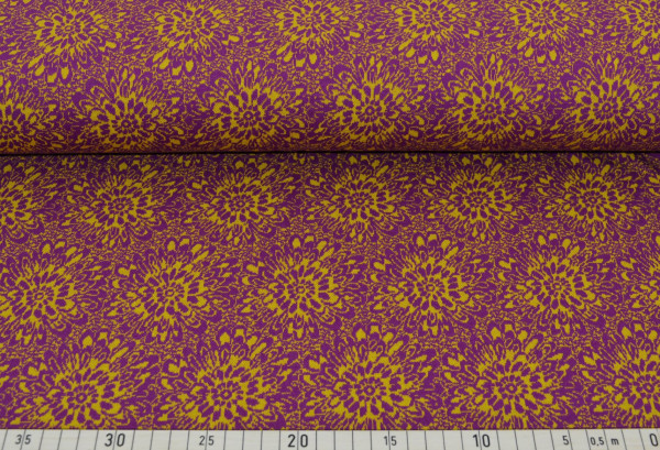 Strickflower (magenta/senf) - K161