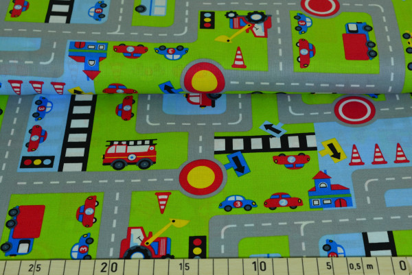 Stadtstraße (grau) - Z101 (Baumwolle)