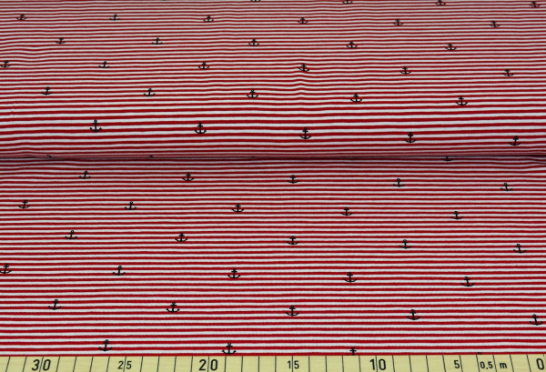 Anker + Streifen (Ringel, rot) - B317