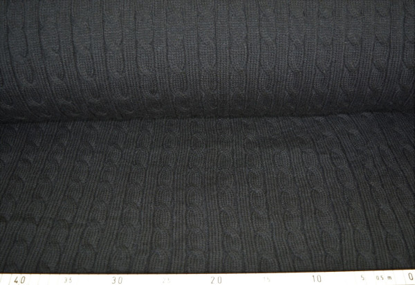 Strick Zopf (schwarz) - B1148