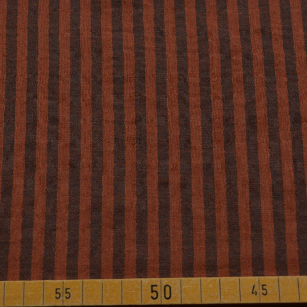 Musselin Doubleface – Garngefärbt Charcoal & Toffee | Hochwertiger Baumwollstoff