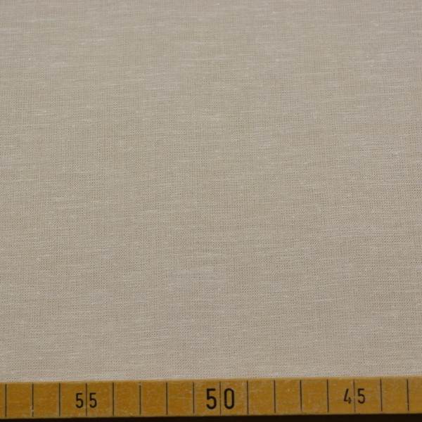 Leinen-Baumwollstoff uni natur – hochwertige Meterware