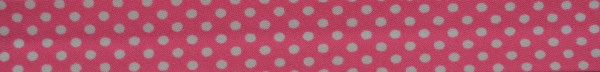 Schrägband (Tupfen pink)