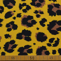 French Terry Stoff mit Leopardendruck in Gelb-Schwarz-Braun – Stoffgroßhandel Glünz GmbH French Terry Stoff mit Leopardendruck in Gelb-Schwarz-Braun – Stoffgroßhandel Glünz GmbH