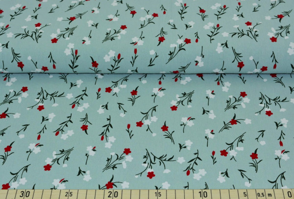 Melanie (Blumenzweig,mint) - B1541