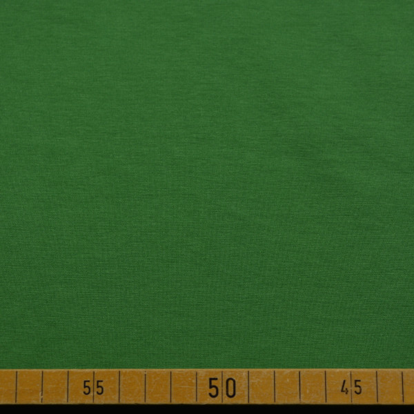 Baumwolljersey uni Grün – 92 % Baumwolle 8 % Elasthan, 160 cm, 240 g/m²